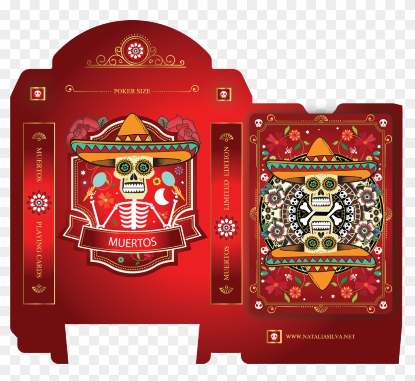 "muertos" Limited Edition Playing Cards Natalia Silva - Illustration Clipart