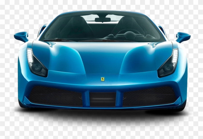 Blue Ferrari 488 Spider Car - Ferrari 488 Spider Front Clipart