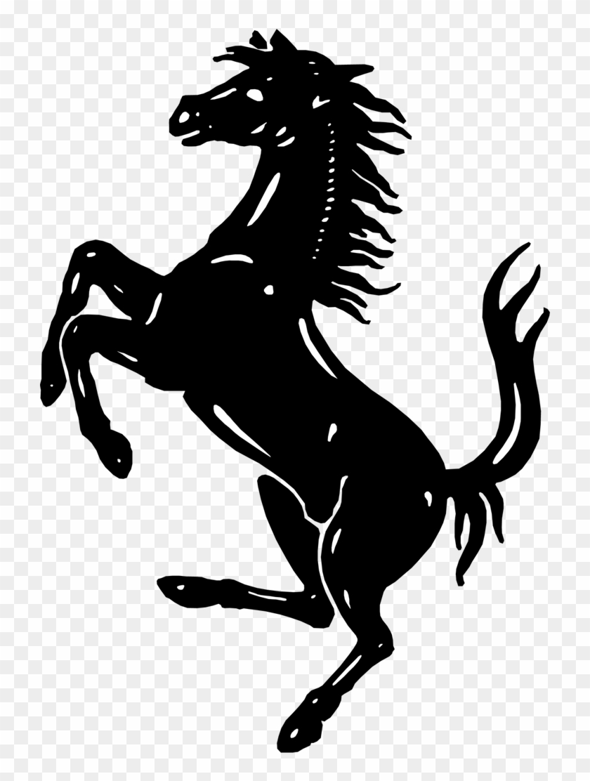 Ferrari Horse Logo Hd Png - Horse Vector Clipart #139001