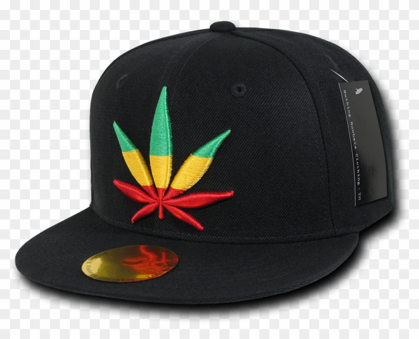 Nothing Nowhere Flat Bill Weed Snapback Caps Hats Hat - Rasta Snapback Clipart