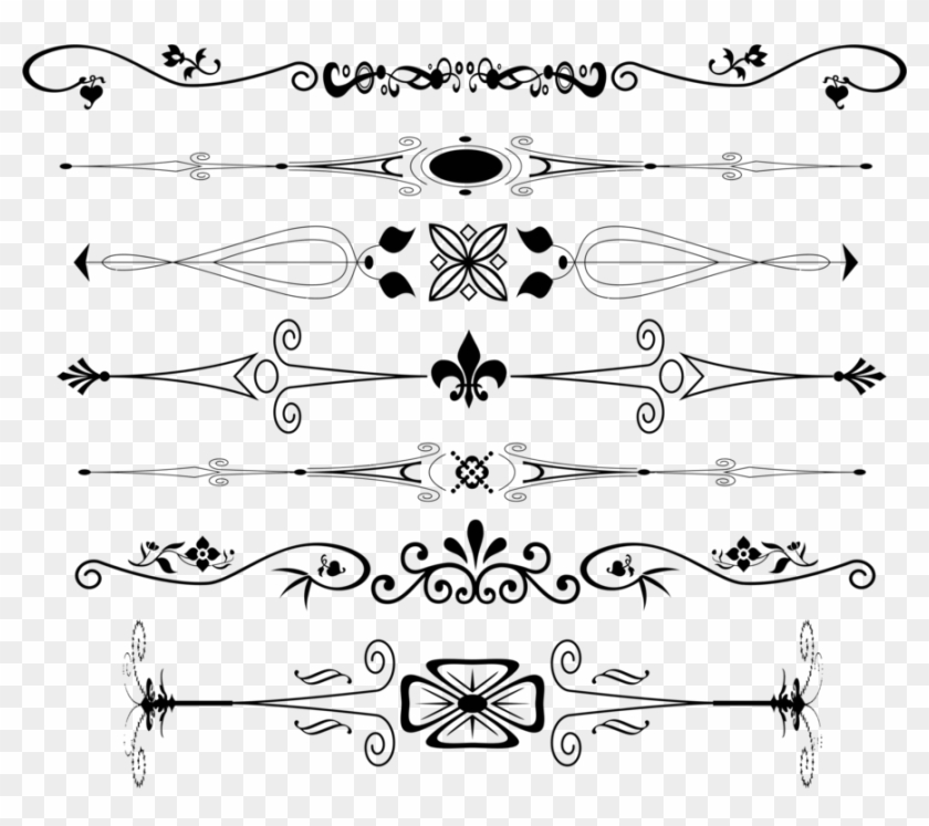 Computer Icons Drawing Text File Encapsulated Postscript - Ornamental Text Dividers Png Clipart #139856
