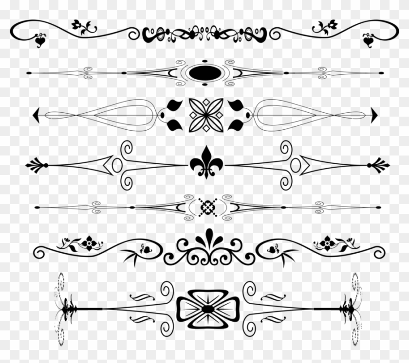 Computer Icons Drawing Text File Encapsulated Postscript - Ornamental Text Dividers Png Clipart