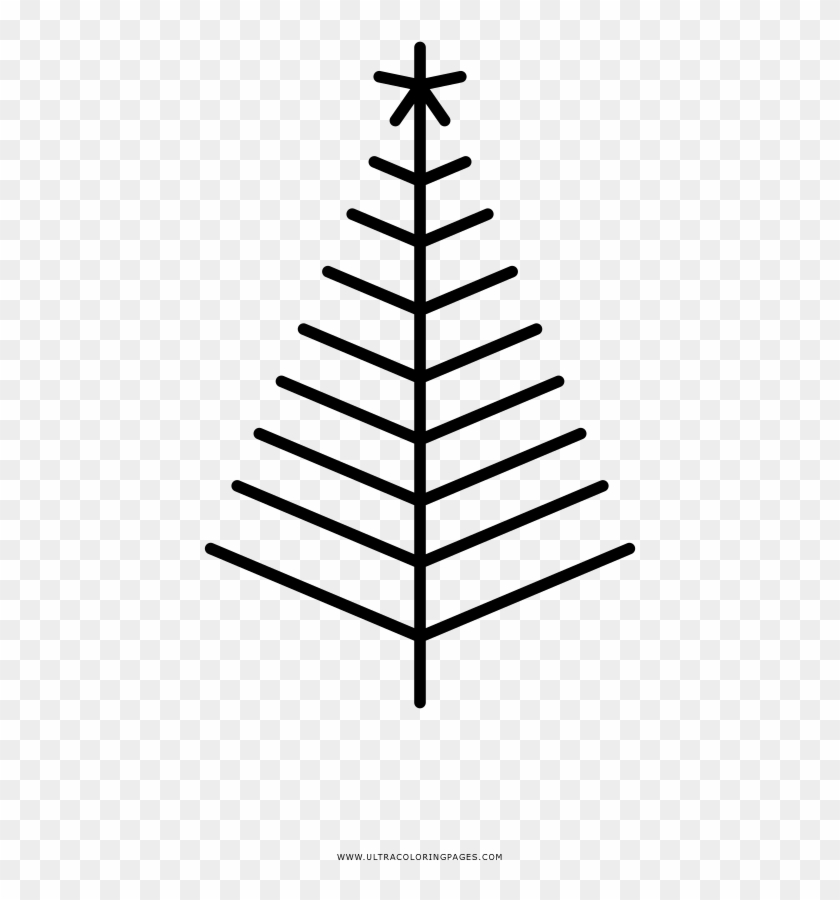 Árbol De Navidad Página Para Colorear - Buddhi Clipart #1300244