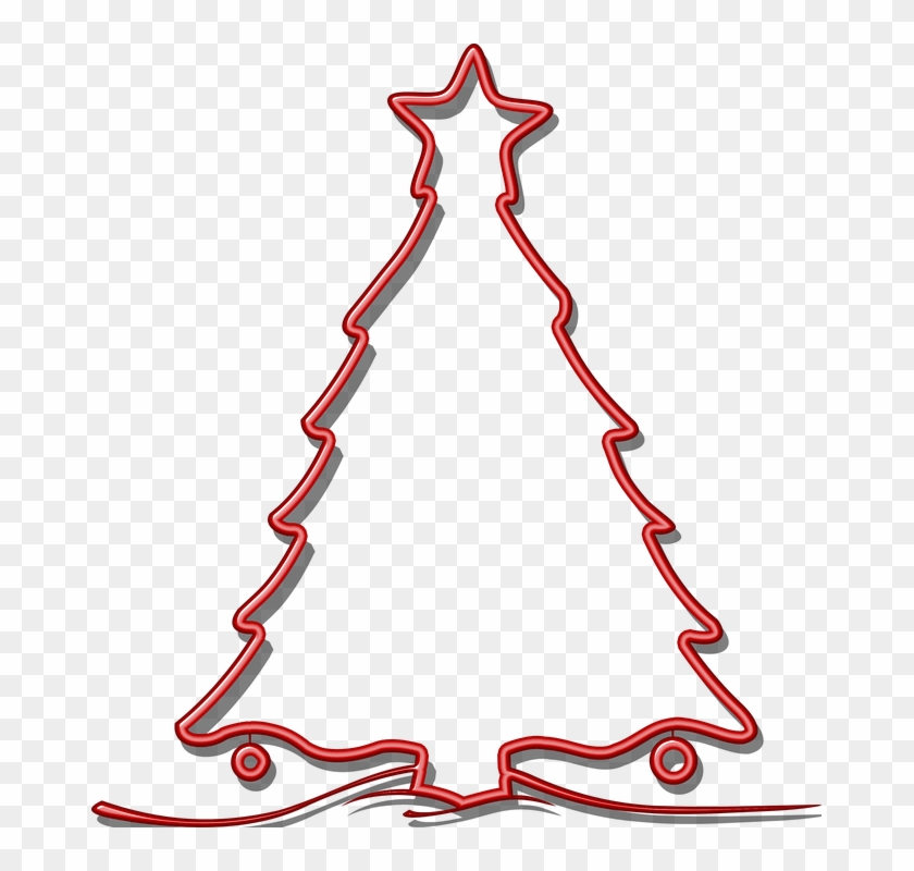 Arbol De Navidad Rojo En Png Clipart