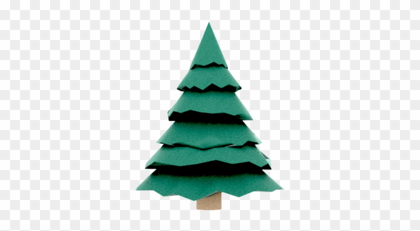 Árbol De Navidad Royalty-free Modelo 3d - Christmas Tree Clipart #1300384