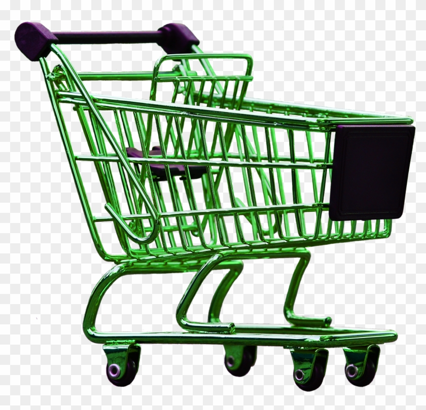 Online Shopping Cart Png Royalty Free High Quality - Green Shopping Cart Transparent Clipart