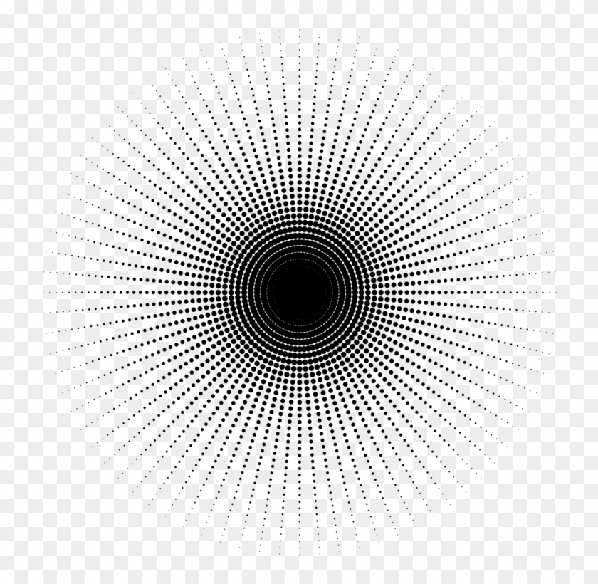 Circle Free Commercial Clipart Royalty - Circle Halftone - Png Download