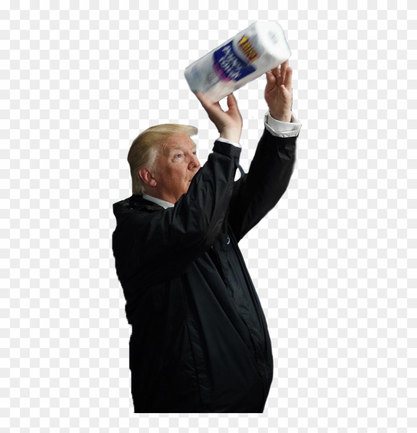 Persontrump Tossing Paper Towels - Trump Tossing Paper Towels Clipart #1300863