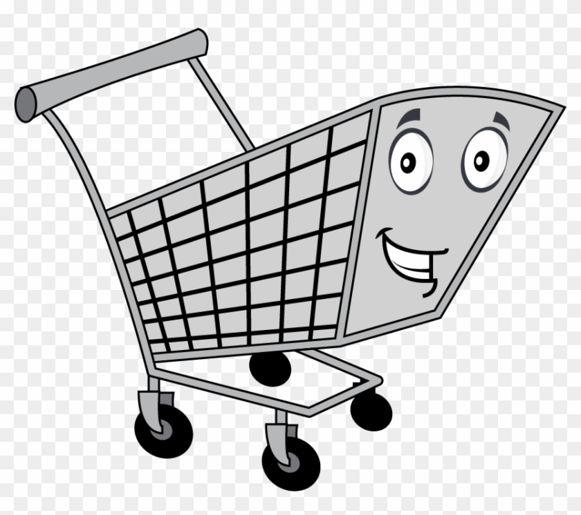 Grocery Cart Png - Shopping Cart Clipart #1300954