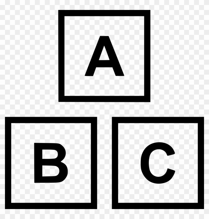 Png File - English Alphabet With Box Clipart