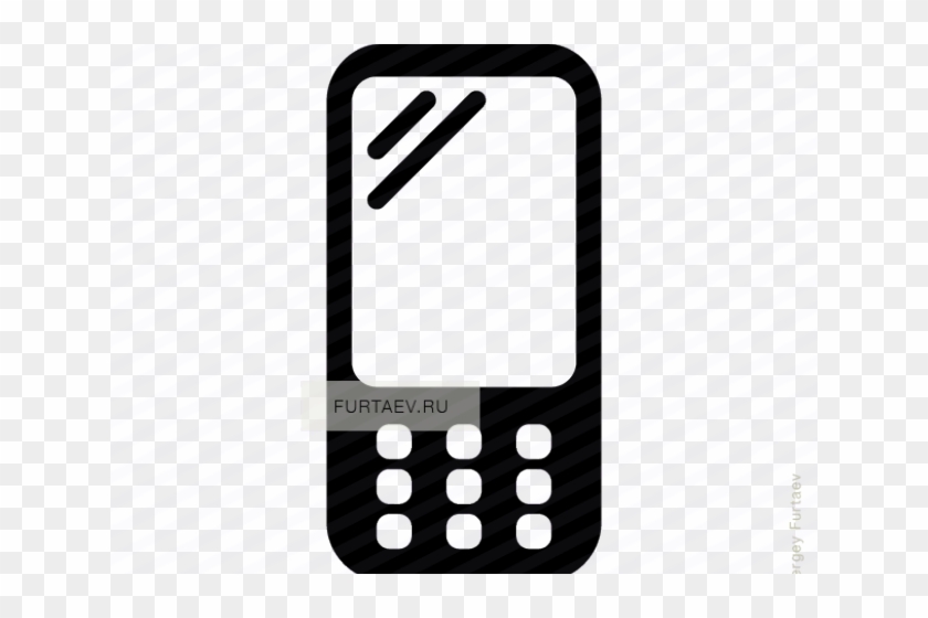 Cell Phone Vector - Mobile Phone Icons Vector Clipart #1301102