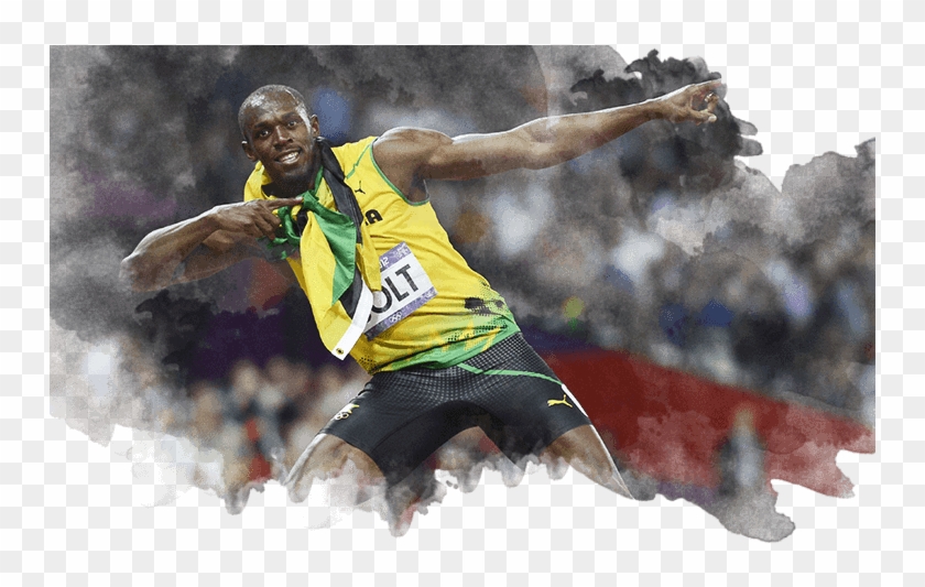 ¿qué Sabes De Usain Bolt - Long Jump Clipart