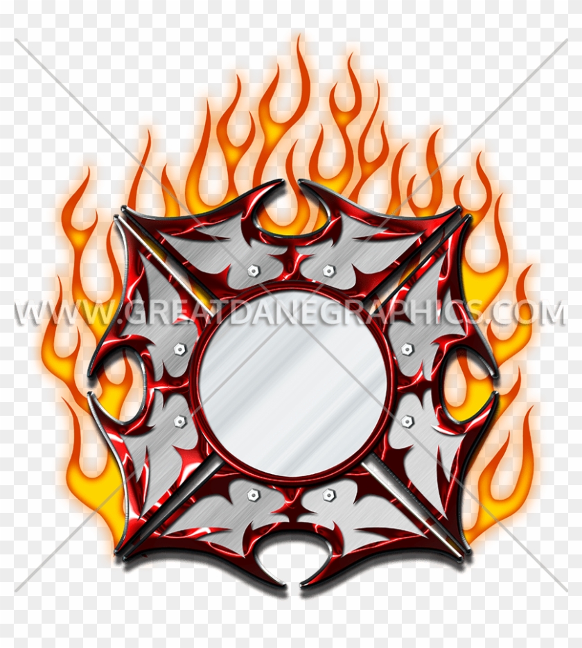 Fire Maltese Cross - Firefighter Mask Clipart #1301194