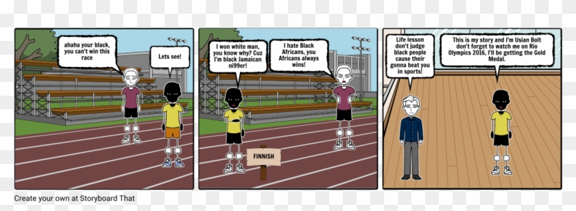 Usain Bolt's Story - Cartoon Clipart