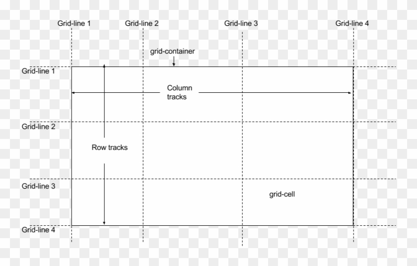 A Column/row Is Surrounded By Grid Lines - Monochrome Clipart
