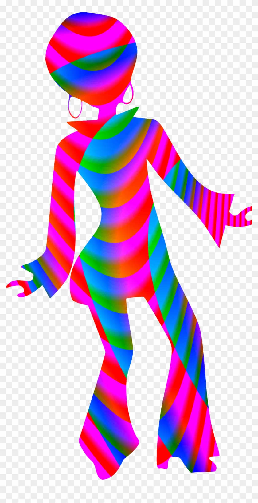 This Free Icons Png Design Of Colourful Disco Dancer Clipart #1301441