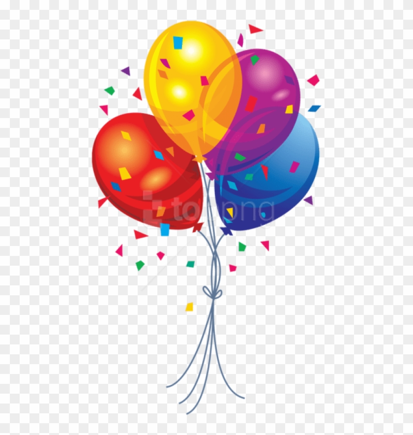 Free Png Download Transparent Multi Color Balloons - Balloon Clipart Png #1301762