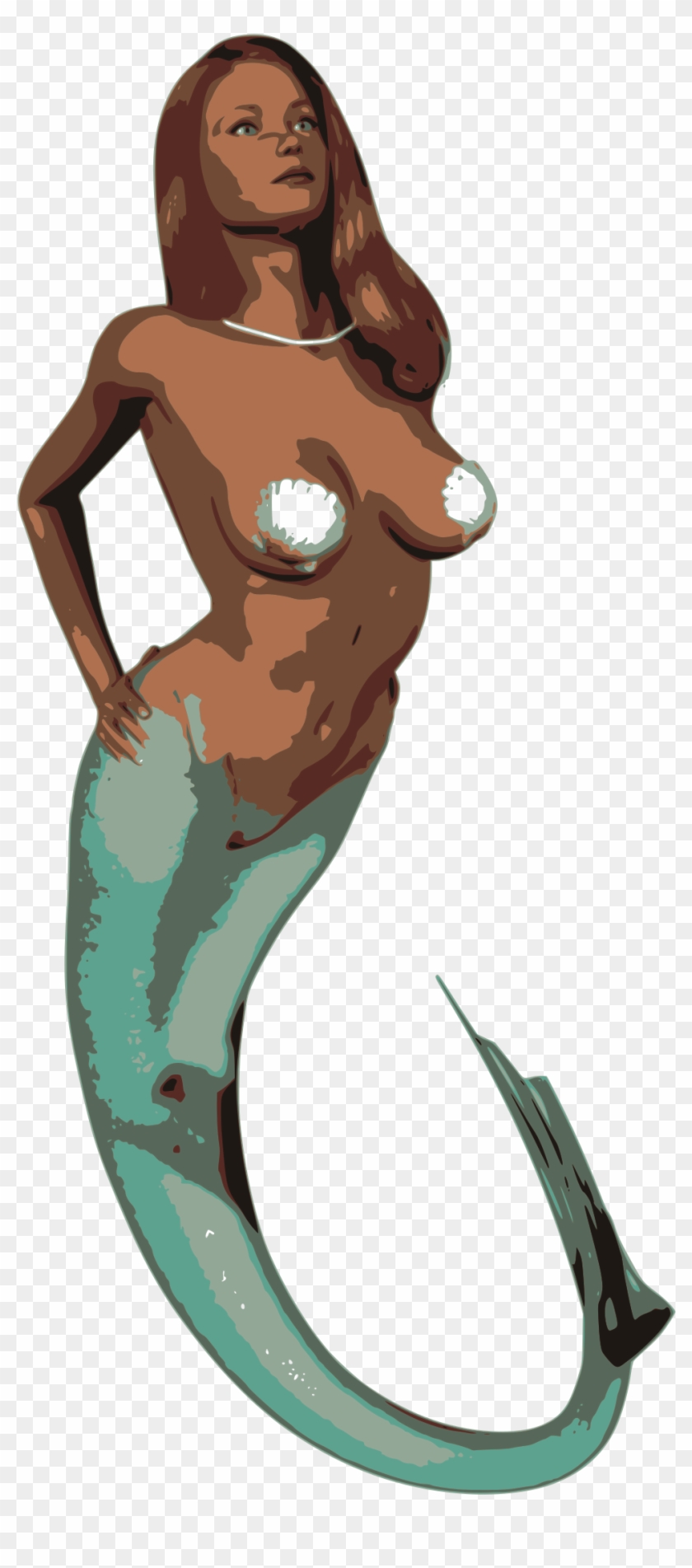 Big Image - Real Mermaid Clipart - Png Download