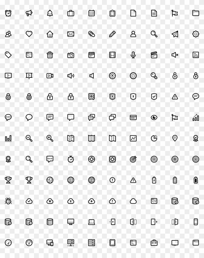 Tech Icons - Symmetry Clipart