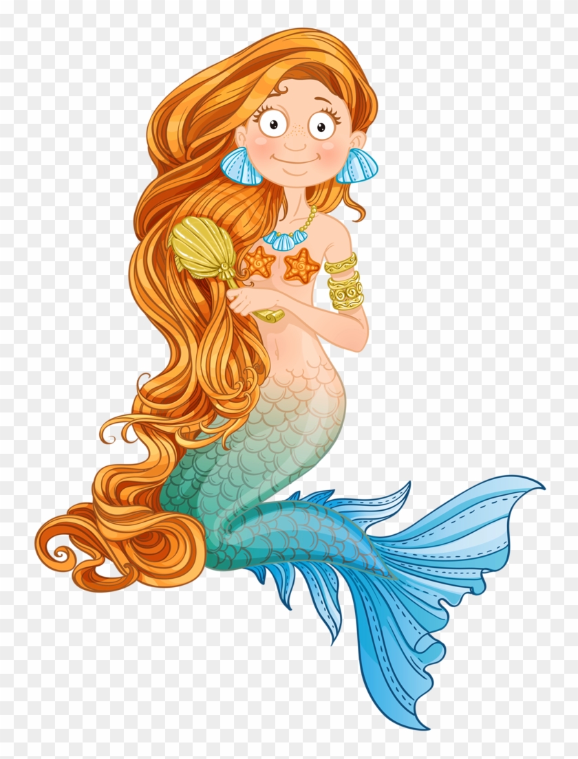 Png S Pinterest - Mermaid Combing Hair Clipart