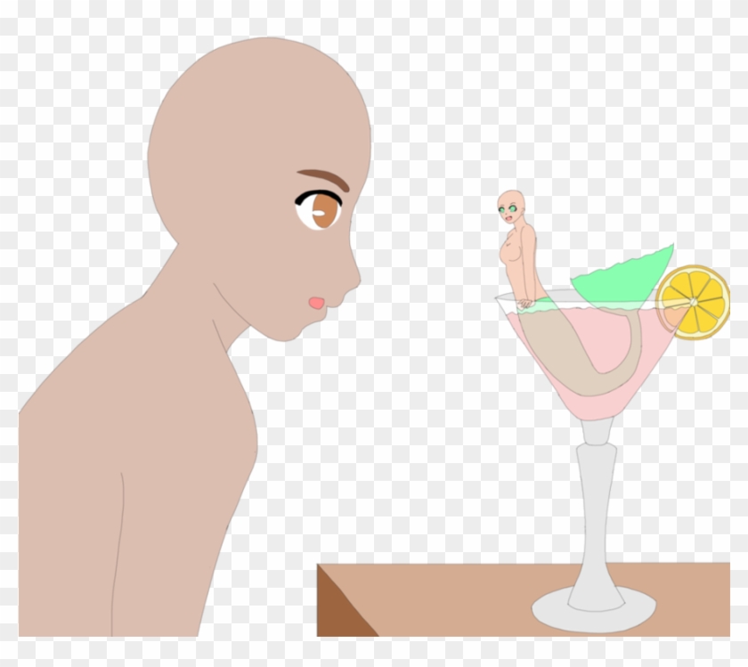 Download Mermaid Clipart Mermaid Clip Art - Wine Glass - Png Download