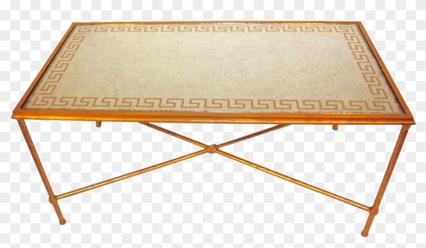 The Table Has A Smoked Glass Table Top With A Greek Clipart #1302850