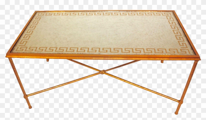 The Table Has A Smoked Glass Table Top With A Greek Clipart #1302850
