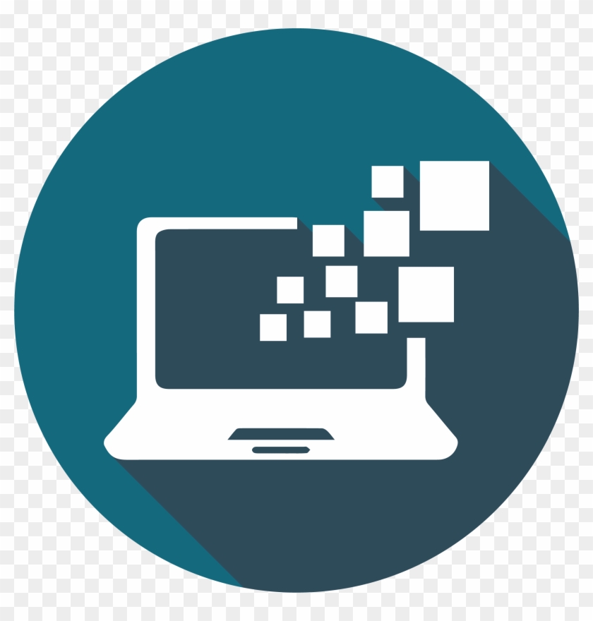 Technology Icon - Orange Information Technology Icon Clipart #1303637