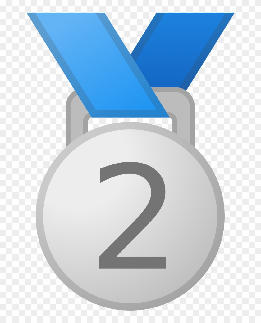 2nd Place Medal Icon - 2nd Place Medal Emoji Clipart #1303774