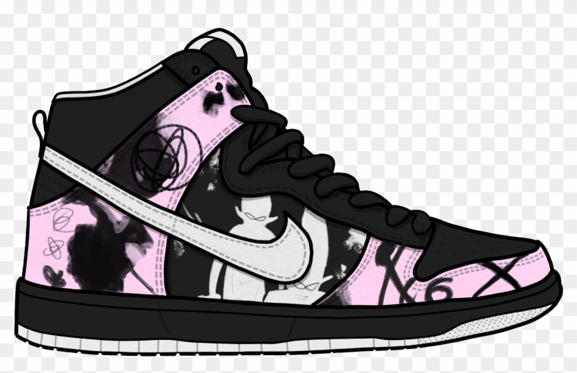 Nike Clipart Footwear Free Collection - Cartoon Nike Shoes Transparent - Png Download #1304070