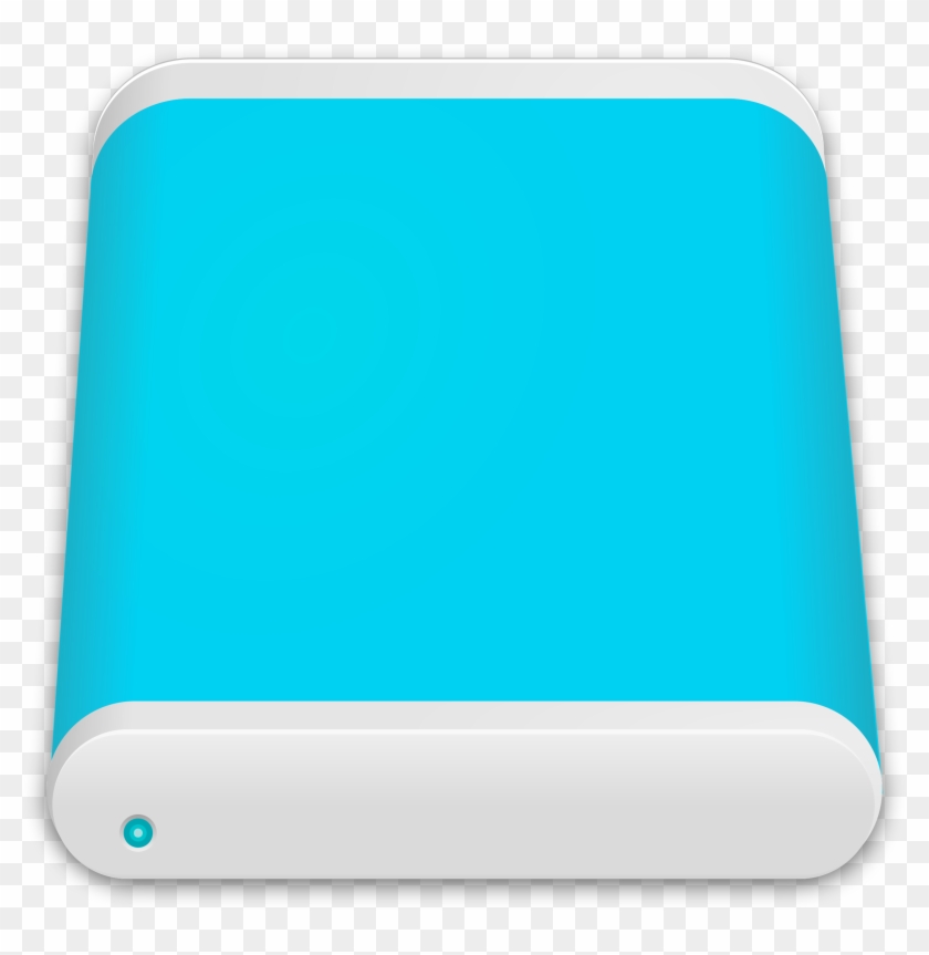 This Free Icons Png Design Of Harddisk Drive Cyan Clipart