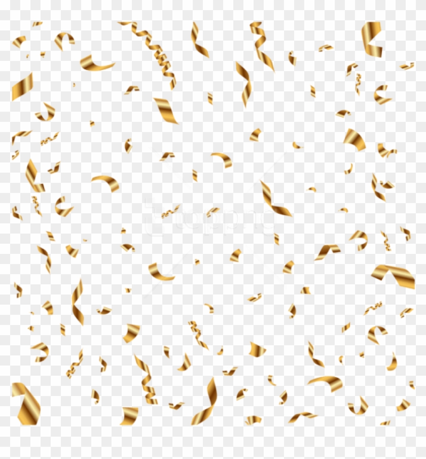 Free Png Download Gold Confetti Transparent Clipart - Transparent Background Confetti Png