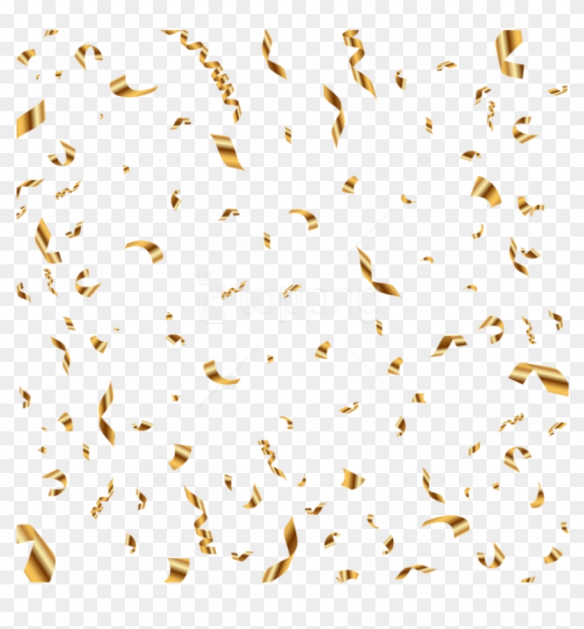 Free Png Download Gold Confetti Transparent Clipart - Transparent Background Confetti Png #1305063