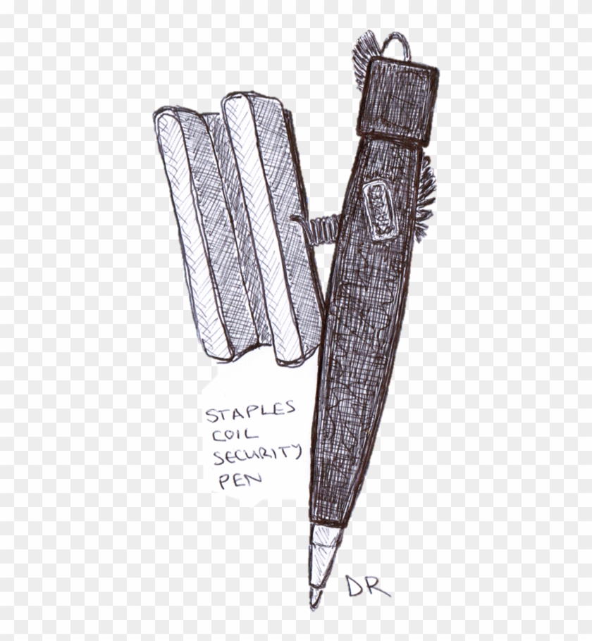 Freeuse Library Pens By This Is A Staples Coil - Pen Png Clipart #1305543