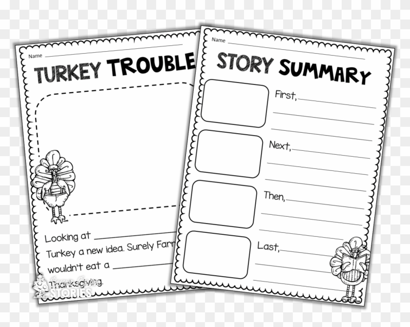 I Created A Simple Retelling Sheet, As Well As A Response - Thanksgiving First Next Last Clipart