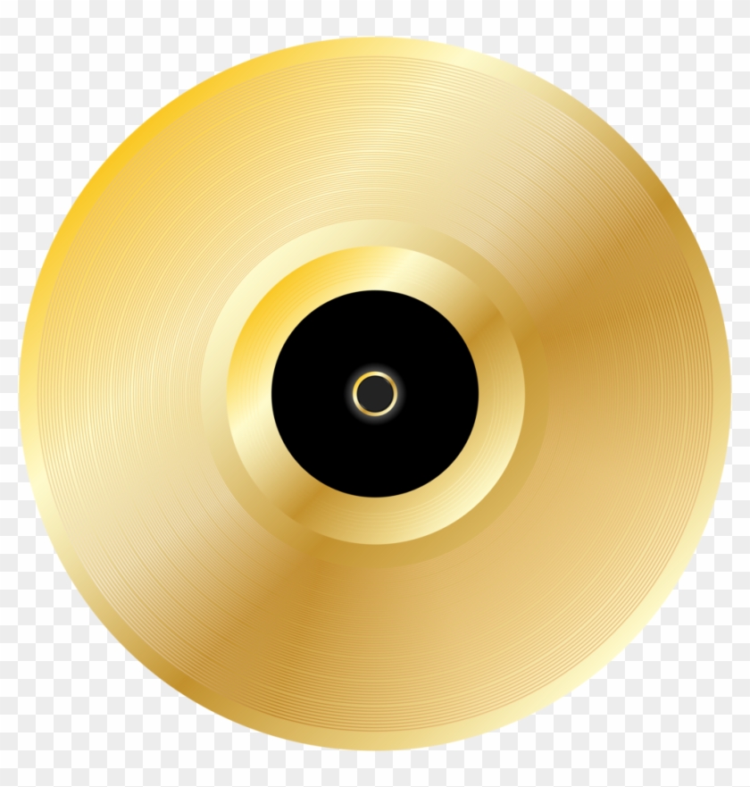 Graphic Transparent Stock Record Transparent Gold - Disco De Ouro Png Clipart #1306148