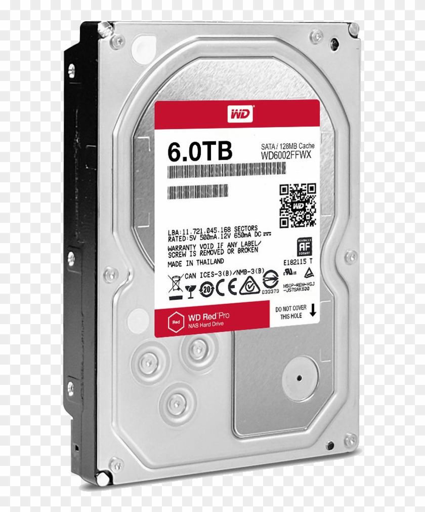 Wd Red 6tb Pro Drive Hdd For Nas - Wd Red Pro 6tb Clipart #1306179