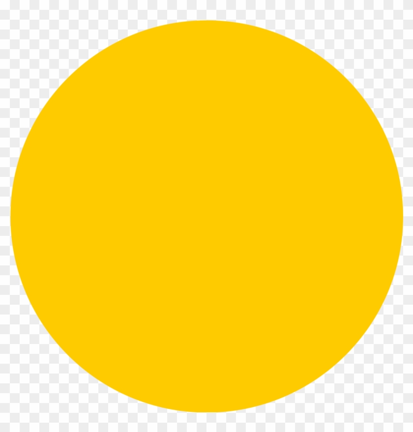 Disc Plain Yellow Dark - Plain Yellow Circle Clipart #1306469