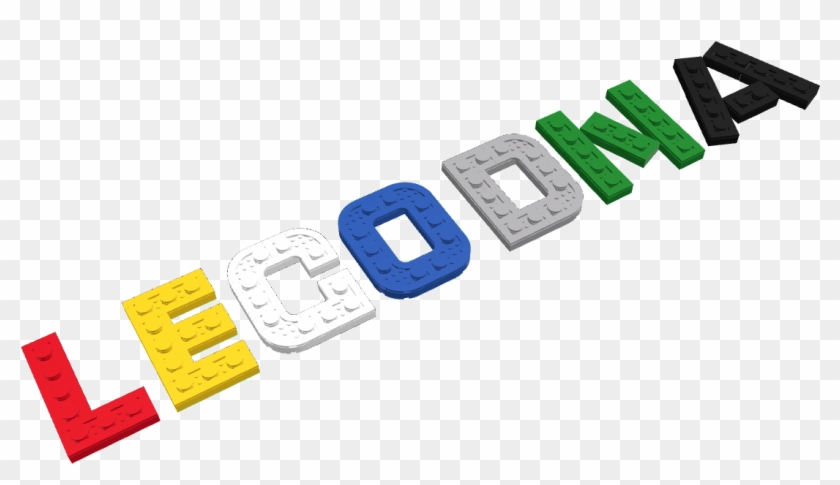 "a Big 3d Font That Is Shaped Like Lego Bricks - Label Clipart #1307064