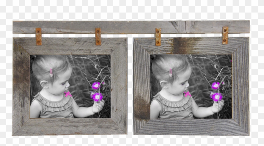 Barnwood Photo Collage - Horizontal Frame Collage Png Clipart #1307346