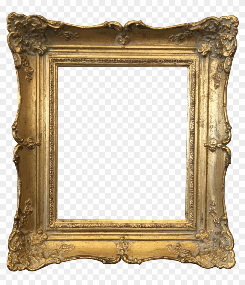 Vintage Gold Carved Wood Frame Chairish - Square Gold Vintage Frame Clipart