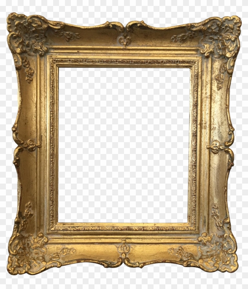 Vintage Gold Carved Wood Frame Chairish - Square Gold Vintage Frame Clipart #1307633