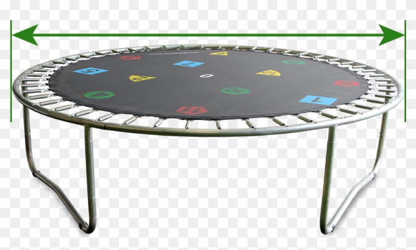 Take Measurement From The Outer Edge Of The Frame - Trampolining Clipart