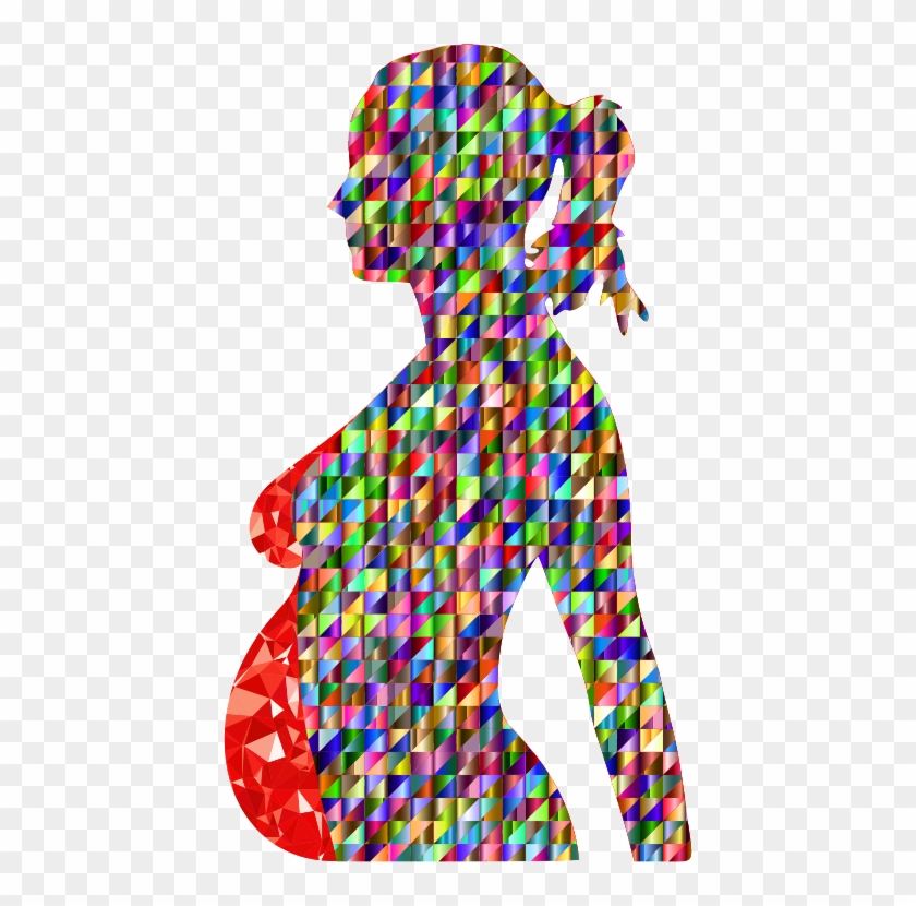 Pregnancy Child Fetus Infant Abstract Art - Abstract Pregnant Woman Png Clipart #1307966