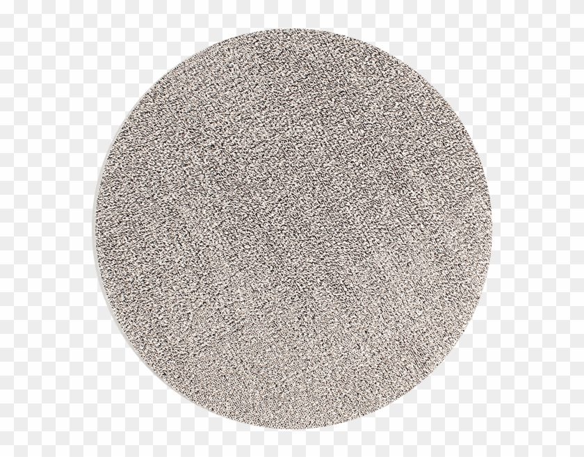 Round Shag Mat In White Dot - Circle Clipart