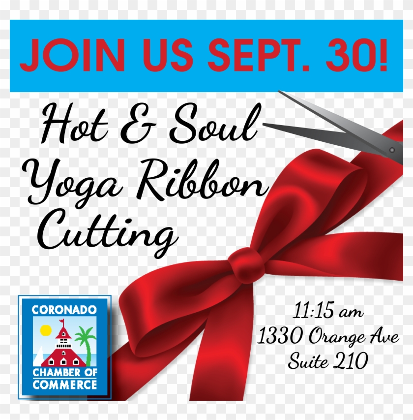 Hot & Soul Yoga Ribbon Cutting - Coronado Chamber Of Commerce Clipart #1308447