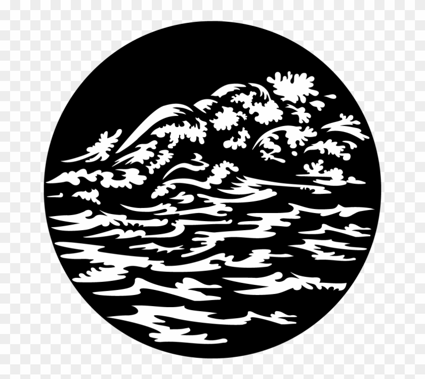 Water Waves Breaking - Ocean Wave Gobo Clipart