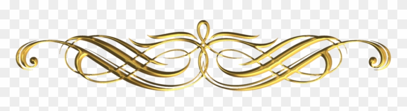 Free Png Gold Fancy Line Designs Png Image With Transparent - Golden Decorative Line Png Clipart #1308553