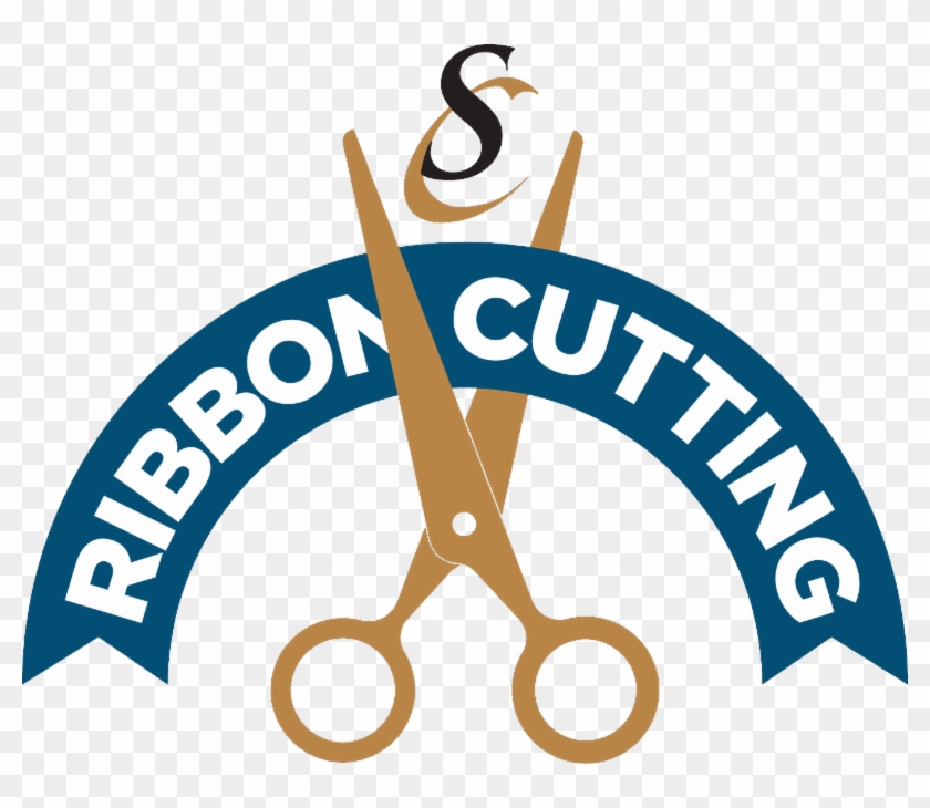 Ribbon Cutting - Blue Ribbon Cutting Clipart - Png Download