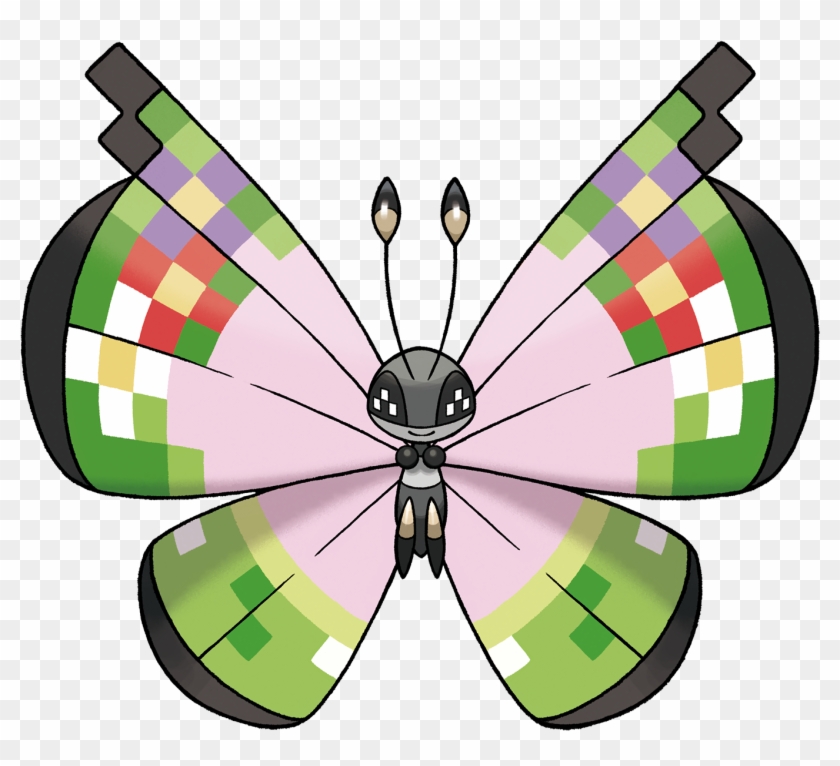 File - 666vivillon-fancy - Vivillon Fancy Pattern Clipart #1308657
